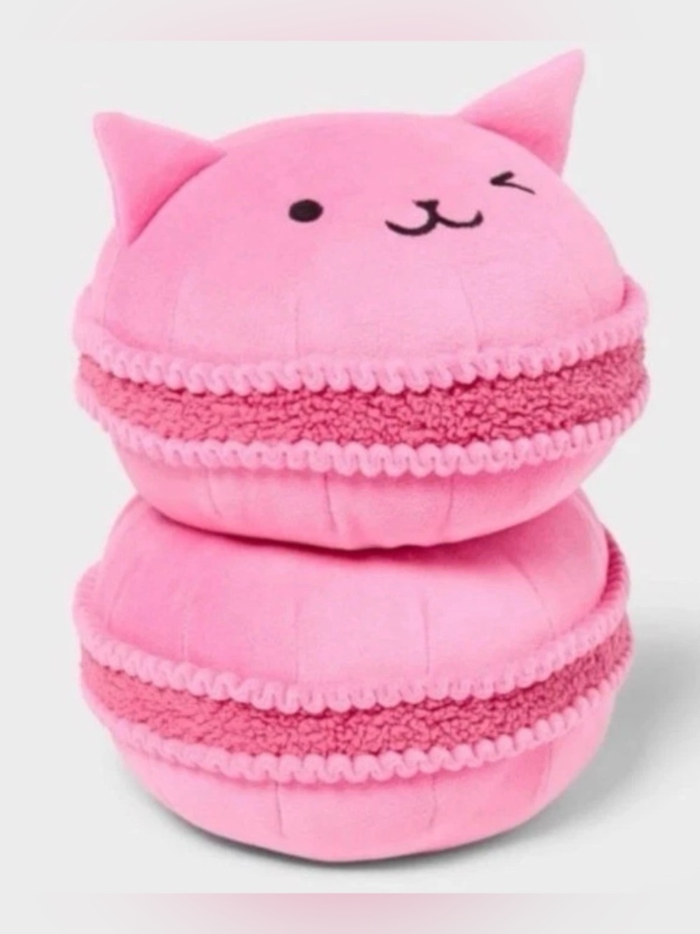 New Pillowfort Cat Macaron Kids' Mini Weighted Plush
Throw Pillow
Light Pink
NWT